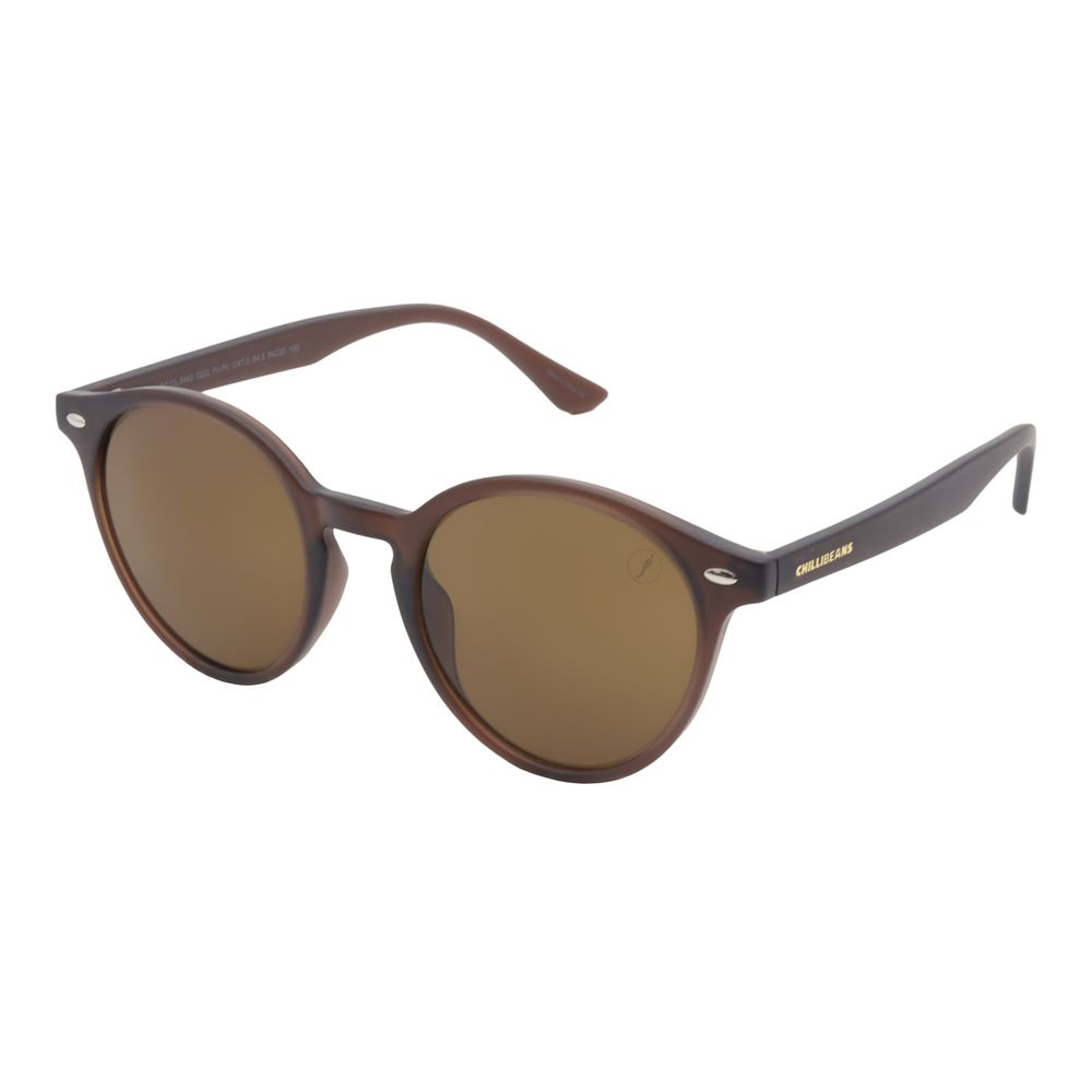 OC.CL.5443-0202.1  Oculos de Sol Feminino Chilli Beans Redondo Marrom -3-